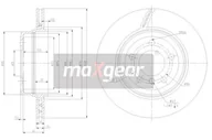 Tarcze hamulcowe - MAXGEAR Tarcza hamulcowa 19-1949 - miniaturka - grafika 1