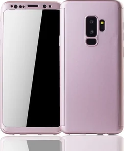 Etui na telefon komórkowy Pokrowiec ochronny na Samsung Galaxy S9 Plus Pełna obudowa Ochrona wyświetlacza 360 Różowy - Etui i futerały do telefonów - miniaturka - grafika 1