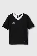 Koszulki dla dziewczynek - adidas Performance t-shirt dziecięcy ENT22 JSY Y kolor czarny z aplikacją - miniaturka - grafika 1