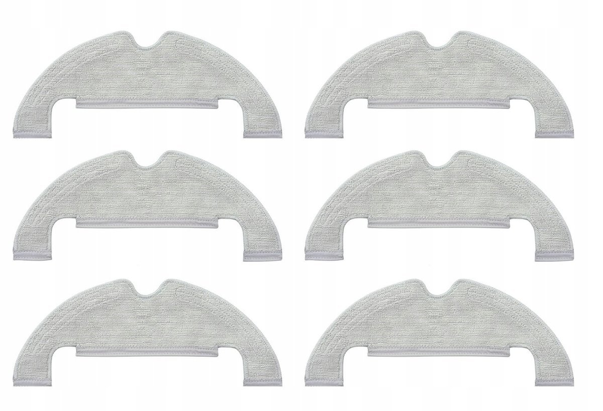 6x MOP ścierka do Xiaomi Robot Vacuum X10, X10 EU, Mop 2 Ultra, Dreame Z10