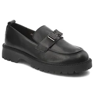 Półbuty damskie - Czarne Półbuty Vinceza Eleganckie Obuwie Damskie - miniaturka - grafika 1