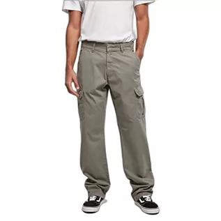 Spodenki męskie - Urban Classics Męskie spodnie cargo z prostymi nogawkami, asfaltowy, 44 - grafika 1