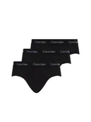 Majtki męskie - Calvin Klein Majtki Męskie Hip Brief 3Pk Black 0000U2661G Xwb S - miniaturka - grafika 1