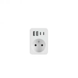 Plast-Rol Rozgałęźnik jednokrotny 2xusb + 2xusb c - Przedłużacze i rozgałęźniki - miniaturka - grafika 1