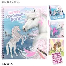 Kolorowanka z cekinowym koniem Miss Melody - Kolorowanki, wyklejanki - miniaturka - grafika 1