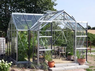 VITAVIA szklarnia ogrodowa Sirius 13000, zielona - (13 m2; 3,84 x 3,84 m) szkło hartowane + baza - Szklarnie ogrodowe - miniaturka - grafika 23