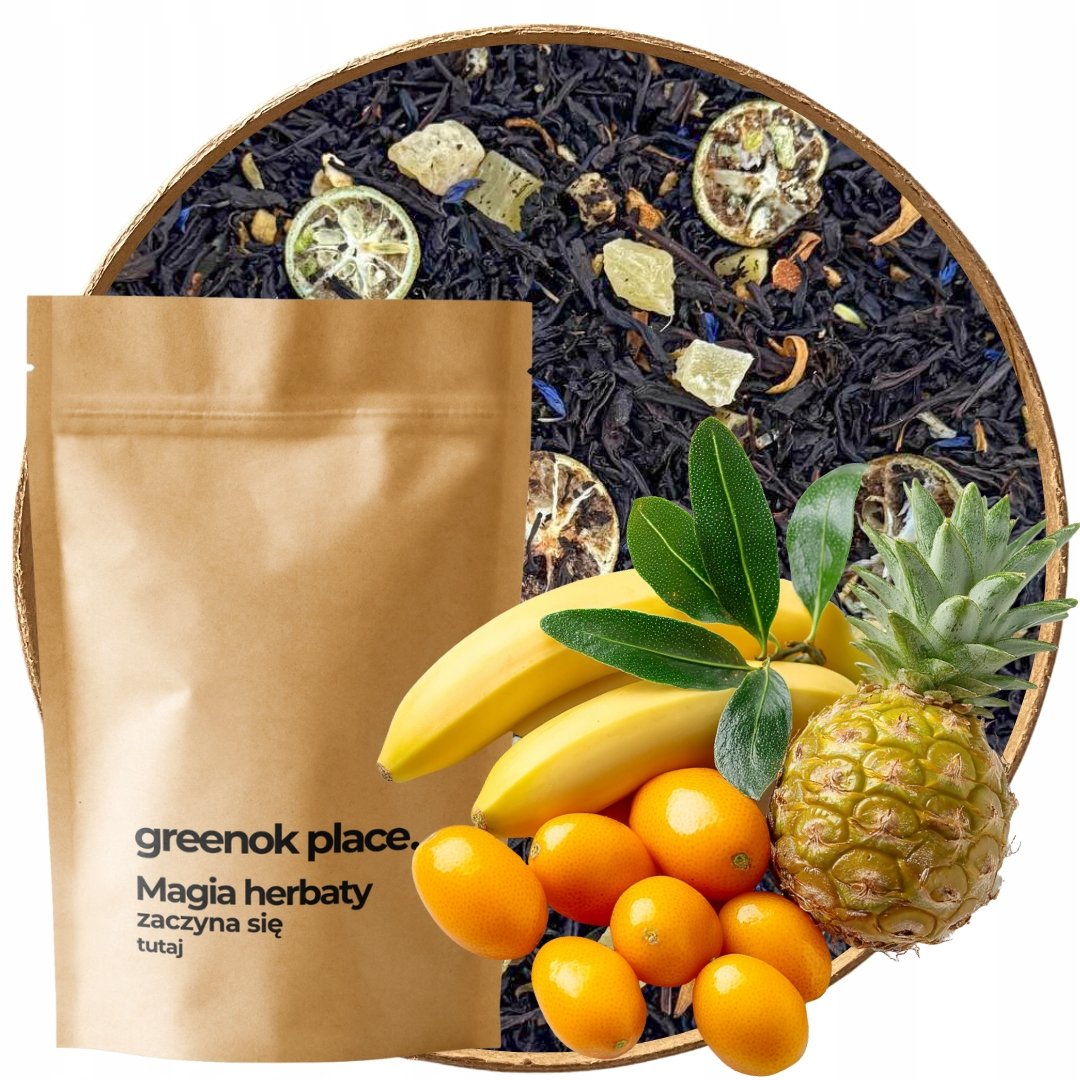 Herbata czarna Tropikalne Marzenie 1000gCEYLON ananas mango Smak Egzotyczny