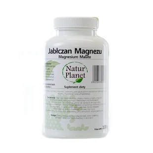 Suplement diety, Jabłczan Magnezu Proszek 100 g - Natur Planet - Witaminy i minerały Suplement diety, Jabłczan Magnezu Proszek 100 g - Natur Planet - Witaminy i minerały - miniaturka - grafika 1