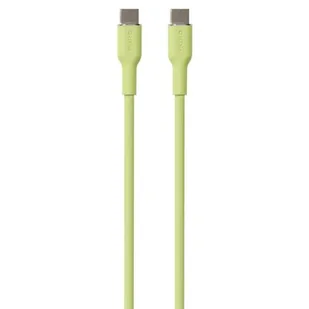 Kabel USB-C - USB-C PURO Icon Soft Cable 1.5 m Jasnozielony - Akcesoria do smartwatchy - miniaturka - grafika 1