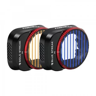Zestaw 2 filtrów efektowych Freewell Blue / Gold Streak Anamorphic do drona DJI Mini 3 Pro - Akcesoria do drona - miniaturka - grafika 1