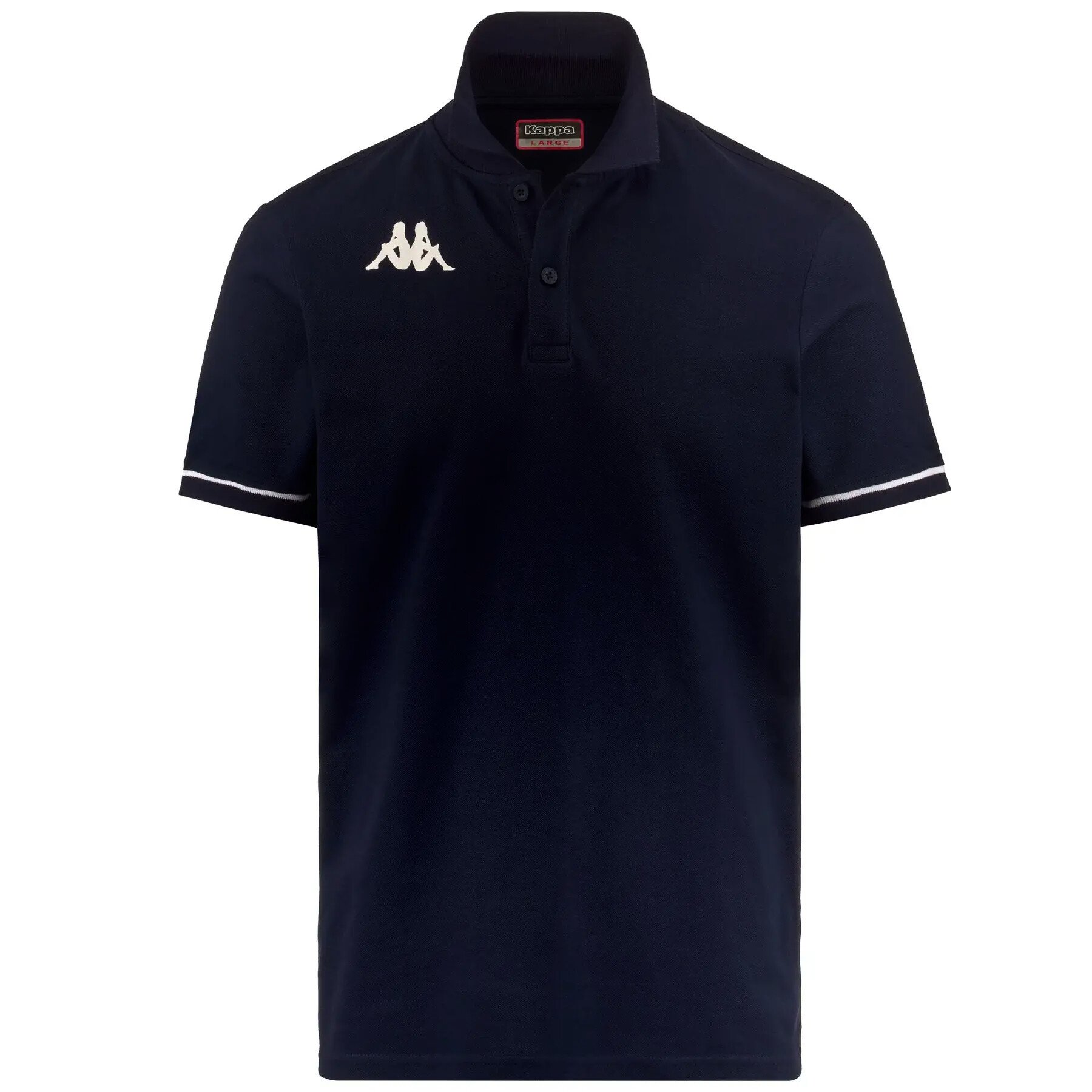 Koszulka męska Kappa BARLI Blue Marine/White S