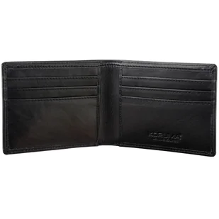 Portfel Cienki Męski Slim na Karty Ochrona RFID SM-93PBL (Czarny) - Portfele - miniaturka - grafika 1