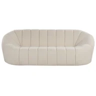 Sofy i kanapy - Sofa 3-osobowa boucle biała LOMMA - miniaturka - grafika 1