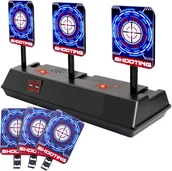 Zabawki militarne - TARCZA ELEKTRONICZNA 3 CELE NERF WYŚWIETLACZ - miniaturka - grafika 1