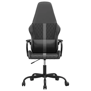 Masujący fotel gamingowy, szaro-czarny sztuczna skóra - Fotele gamingowe - miniaturka - grafika 4
