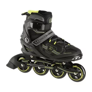 NA9157 CZARNO-ŻÓŁTY ROZM. 45 ŁYŻWOROLKI NILS EXTREME - Rolki - miniaturka - grafika 2