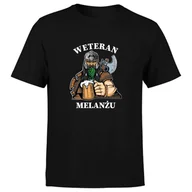 Koszulki męskie - Koszulka męska z nadrukiem WETERAN MELANŻU MELANŻ śmieszna M - miniaturka - grafika 1