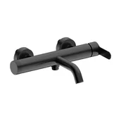 Baterie wannowe i prysznicowe - Valvex Bateria wannowa Adler czarna - miniaturka - grafika 1