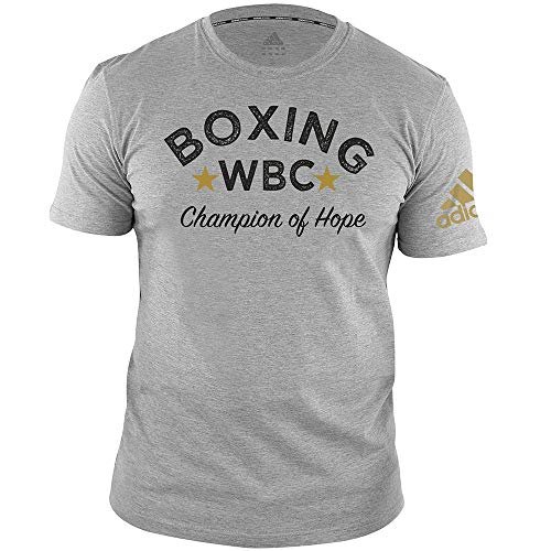 adidas T-shirt, WBC Boxing, szary