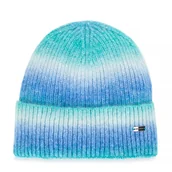 Czapki damskie - Damska czapka zimowa ombre niebiesko - biała - miniaturka - grafika 1