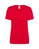 Odzież robocza - T-shirt Damski czerwony dekolt w serek roz. M - miniaturka - grafika 1