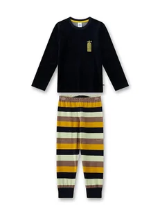 Sanetta Piżama w kolorze czarno-brązowo-żółtym - Piżamy chłopięce - miniaturka - grafika 1