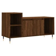 Szafki RTV - vidaXL Szafka pod TV brązowy dąb 100x35x55 cm materiał drewnopochodny - miniaturka - grafika 1