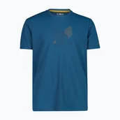 Koszulki sportowe męskie - Koszulka męska CMP 30T5057 petroleum - miniaturka - grafika 1