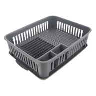 Suszarki do naczyń - Szary plastikowy ociekacz – Orion - miniaturka - grafika 1