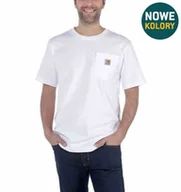 Koszulki męskie - Koszulka Carhartt Workwear Pocket S/S White - miniaturka - grafika 1