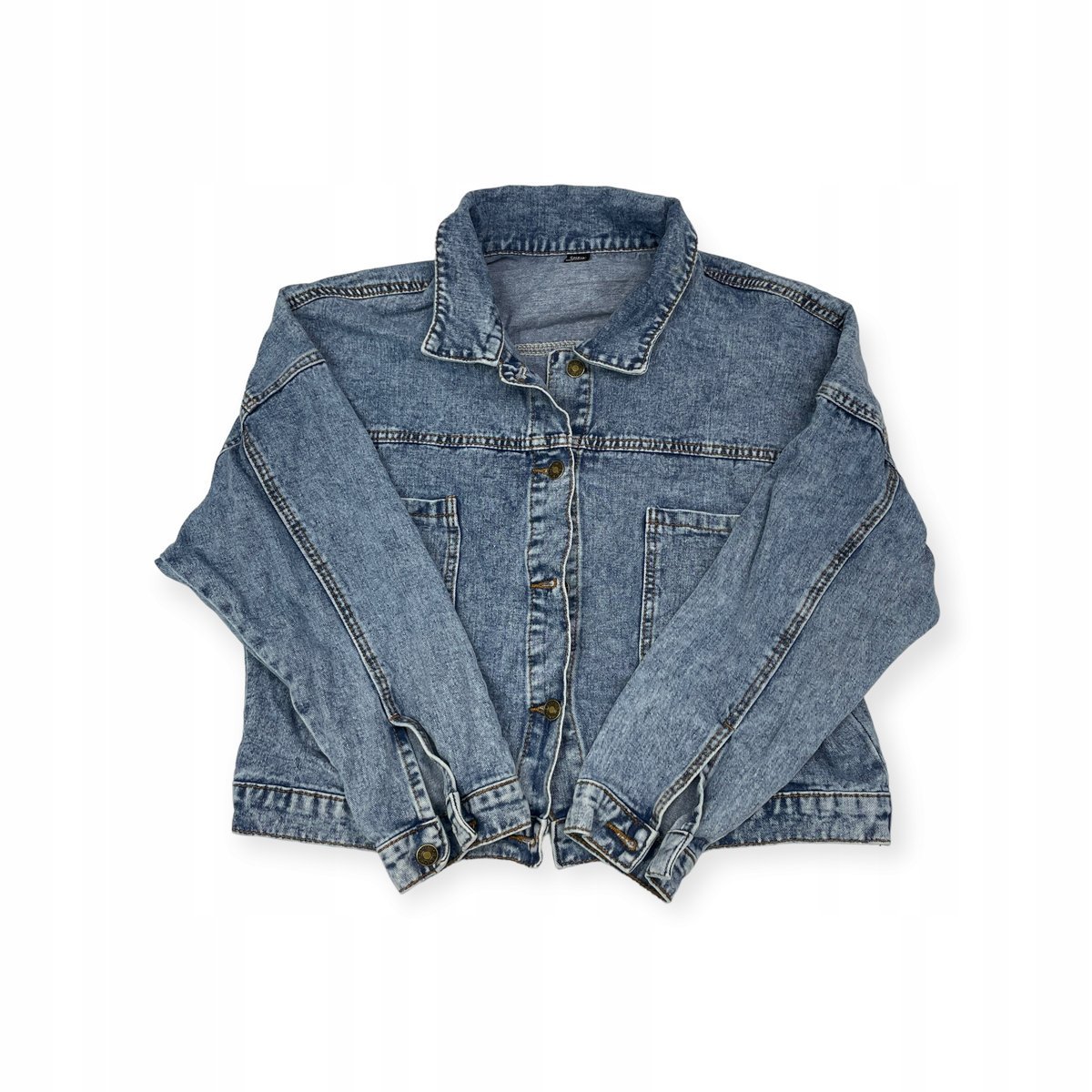 Jeansowa kurtka damska nietoperz S