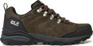 Buty trekkingowe męskie - Buty trekkingowe męskie Jack Wolfskin Refugio Texapore Low khaki r. 41 - miniaturka - grafika 1