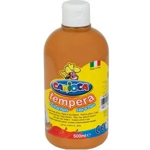 Carioca Farba tempera jasnobrązowa 500ml - Przybory szkolne - miniaturka - grafika 2