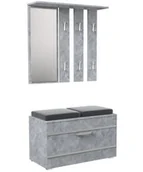 Meble do przedpokoju - Garderoba Opal II Beton Przedpokój Korytarz - miniaturka - grafika 1