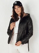 Kurtki damskie - Kurtka damska pikowana MAXWELL czarna Dstreet TY4111-M - miniaturka - grafika 1