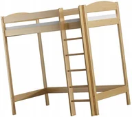 Łóżka dla dzieci i młodzieży - Dziecięce łóżko piętrowe pojedyncze, sosna N7-C89 - miniaturka - grafika 1