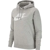 Bluzy damskie - Nike W Nsw Essntl Hoodie Po Hbr bluza damska szary ciemnoszary, wrzos / biały X-S - miniaturka - grafika 1