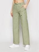 Spodnie damskie - Converse Spodnie materiałowe Wide Leg Woven 10020315-A05 Zielony Relaxed Fit - miniaturka - grafika 1