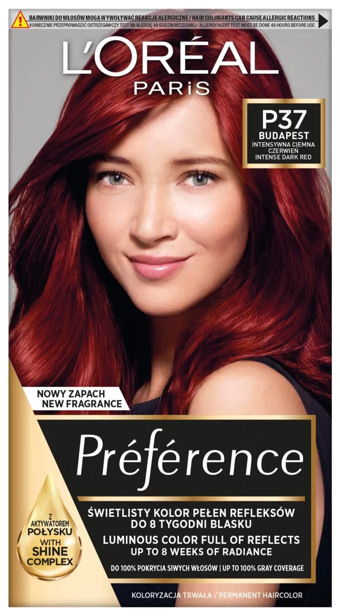 Loreal Feria Preference P37 Pure Plum Power Intensywna cie