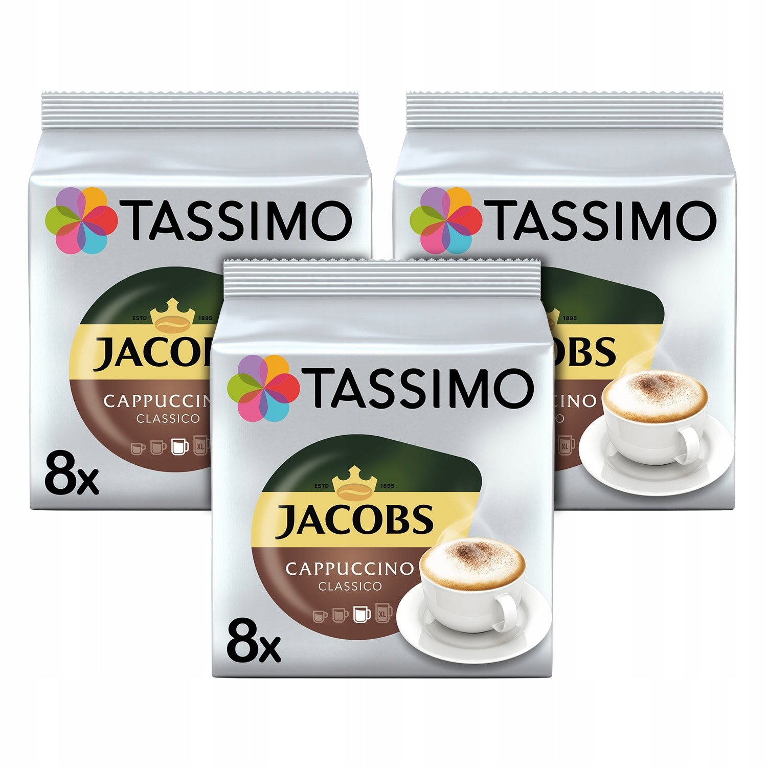 Kapsułki Tassimo Cappuccino Classico 3x 8 szt [24 kawy]