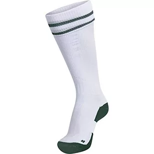 Hummel Unisex Element Football Sock skarpety biały Weiß/Evergrün 27W x 30L 204046-9004 - Skarpetki męskie - miniaturka - grafika 1