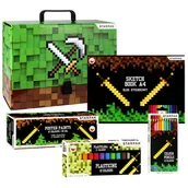 Przybory szkolne - Pixel Game Zestaw przyborów szkolnych, przybory plastyczne dla chłopca Uniwersalny - miniaturka - grafika 1