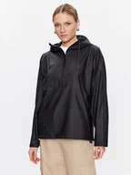 Kurtki damskie - Rains Kurtka anorak 18030 Czarny Casual Fit - miniaturka - grafika 1