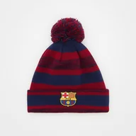 Czapki dla dzieci - Czapka Dla Dzieci Fc Barcelona Na Zimę Zimowa Z Pomponem Ski Dziecięca - miniaturka - grafika 1