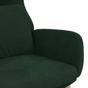 Lumarko Fotel wypoczynkowy, ciemnozielony, obity aksamitem! - Fotele - miniaturka - grafika 7