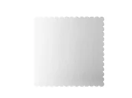 Ciasta i półprodukty do ciast - Podkład tortowy srebrny kwadratowy - 20 cm - miniaturka - grafika 1
