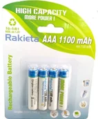 Baterie i akcesoria - Rakieta Rechargeable Batteries AAA / 4pcs. / 1100mAh - miniaturka - grafika 1