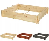 Szklarnie ogrodowe - Drewniana grządka podwyższona donica ogrodowa na warzywa warzywnik 120x100 / Wamar-Sosenka - miniaturka - grafika 1