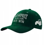 Czapki i chusty sportowe męskie - Czapka Z Daszkiem Bawełniana Z Haftem Najlepszy Rolnik Traktor - miniaturka - grafika 1