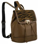 Plecaki - Plecak damski David Jones 6865-3 khaki - DAVID JONES - miniaturka - grafika 1